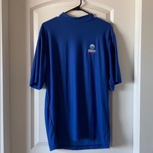 Men’s blue Golf shirt.